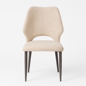 Scaun catifea bej cora, 89 cm x 45 cm, Homedit