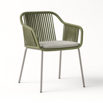 Scaun verde pentru terasa Bibo, Homedit
