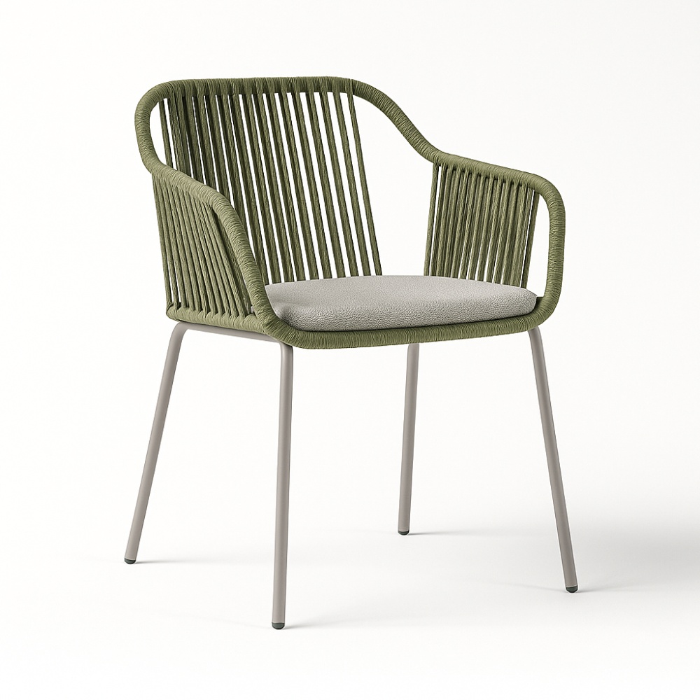 Scaun verde pentru terasa Bibo, Homedit