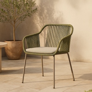 Scaun verde pentru terasa Bibo, Homedit