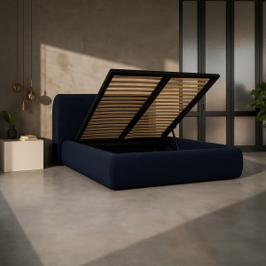 Pat Premium Laverto cu ladă pneumatică 160x200 velvet | Homedit