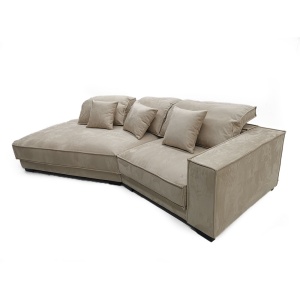 Coltar 320 cm catifea bej premium Grandio, Homedit