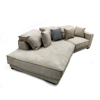 Coltar 320 cm catifea bej premium Grandio, Homedit