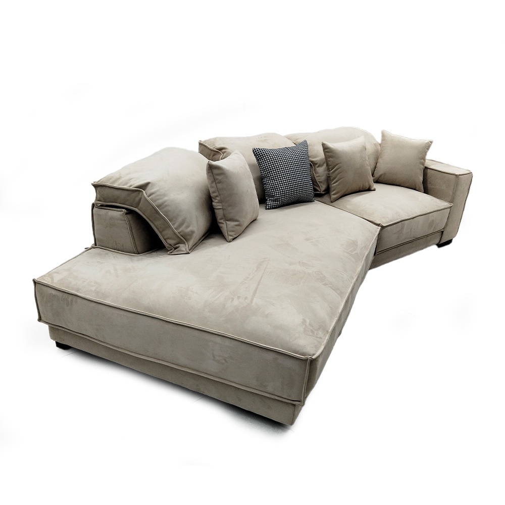 Coltar 320 cm catifea bej premium Grandio, Homedit