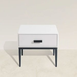 Noptiera Alb Enes, 54 x 40 x 48 cm, Homedit