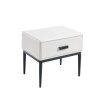 Noptiera Alb Enes, 54 x 40 x 48 cm, Homedit