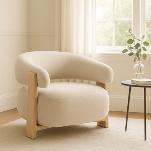 Fotoliu Swing design sculptural și confort compact | Homedit