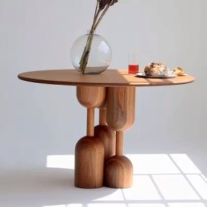 Masa dining din lemn masiv de stejar Martino, masa Bucatarie, Homedit