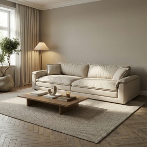 Canapea Alyma, topper si material tehnologic anti pata, Homedit