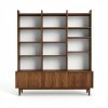 biblioteca lemn 180 x 30 x 180 cm yaris, homedit