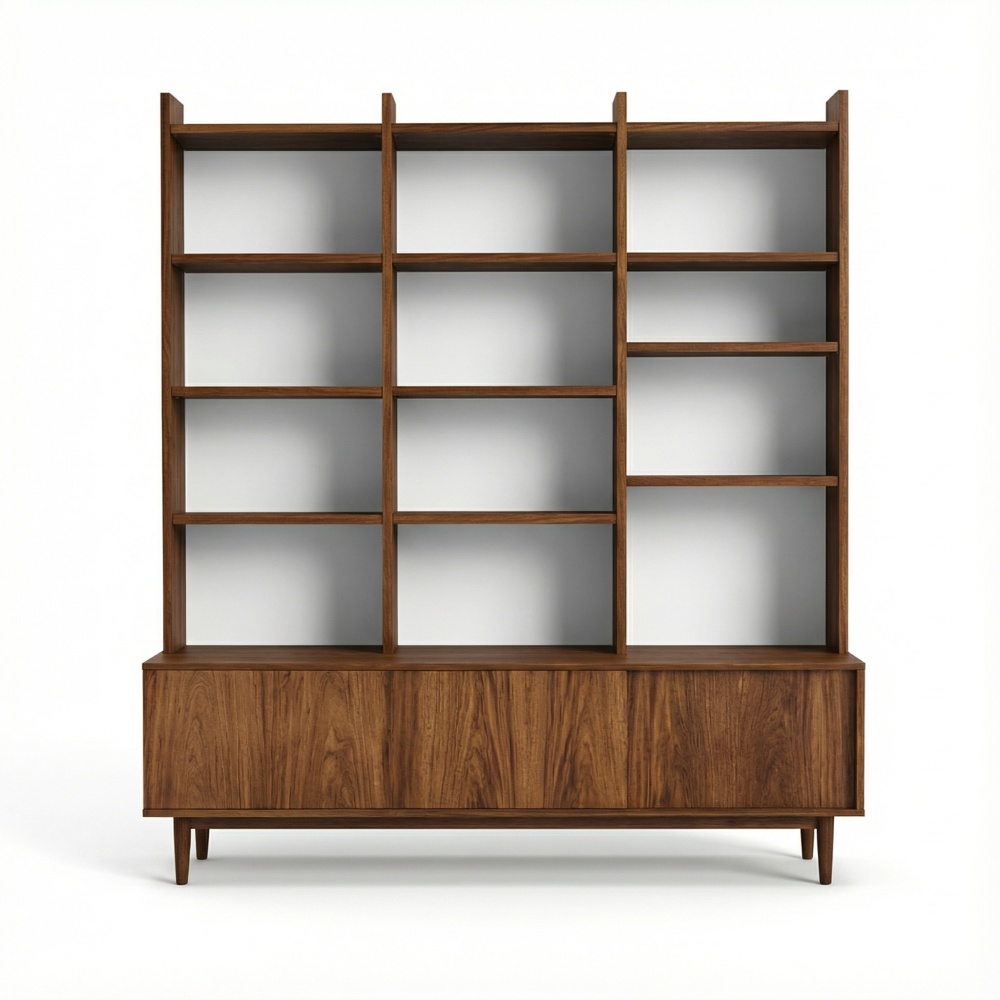 biblioteca lemn 180 x 30 x 180 cm yaris, homedit