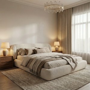 pat cu somiera, in si bumbac seren, homedit