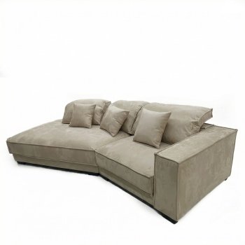 Coltar 320 cm catifea bej premium Grandio, Homedit