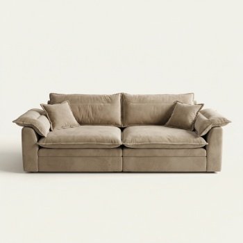 Canapea Alyma, topper si material catifea, Homedit