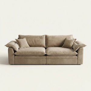 Canapea Alyma, topper si material catifea, Homedit