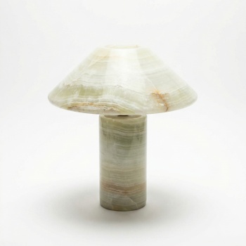 lampa din jad, 30 cm x 34 cm jadea, homedit