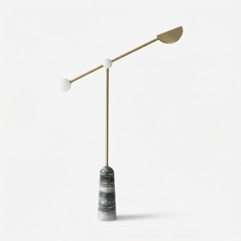 lampadar cu baza de marmura, 90 cm x 147,4 cm linea, homedit