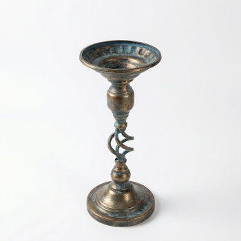 Sfeșnic decorativ din fier, 16,5 x 16,5 x 38,5 cm  barocco, homedit