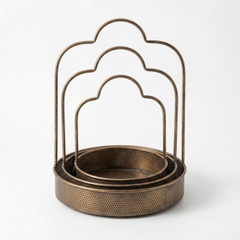 set 3 cosuri de depozitare din fier arden, homedit