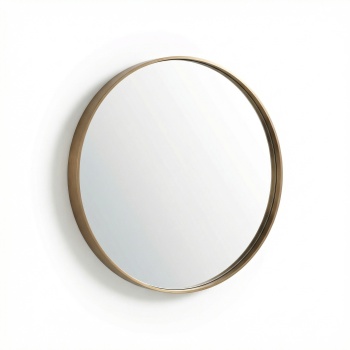 oglinda rotunda cu rama metalica, 80 x 2,8 cm Oche, homedit