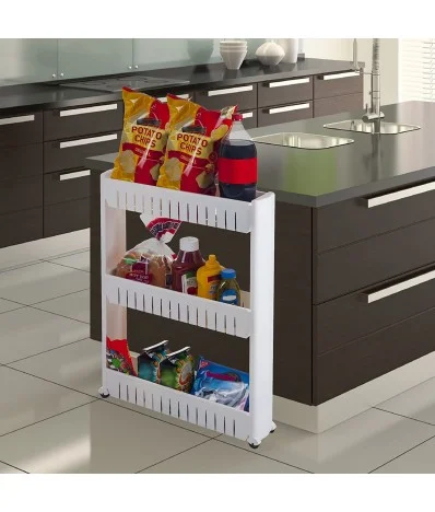 Organizator cu roti slim multifunctional, baie, bucatarie, birou, Homedit