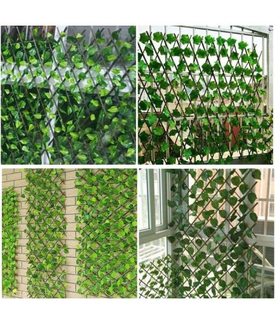 Gard L decorativ extensibil, 70 cm, gard cu frunze, Homedit