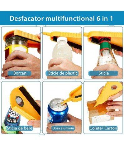 Desfacator sticle, borcare, conserve, 6 in 1, Homedit