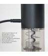 Deschizator electric pentru sticle, tirbuson electric cu incarcare USB, Homedit