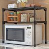 Raft multifunctional cu 2 etajere birou, baie, bucatarie, negru