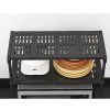Raft multifunctional cu 2 etajere birou, baie, bucatarie, negru