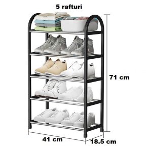 Raft pentru depozitare pantofi, organizator pantofi, 71 x 41 cm