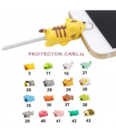 Protectie cablu USB, animal...