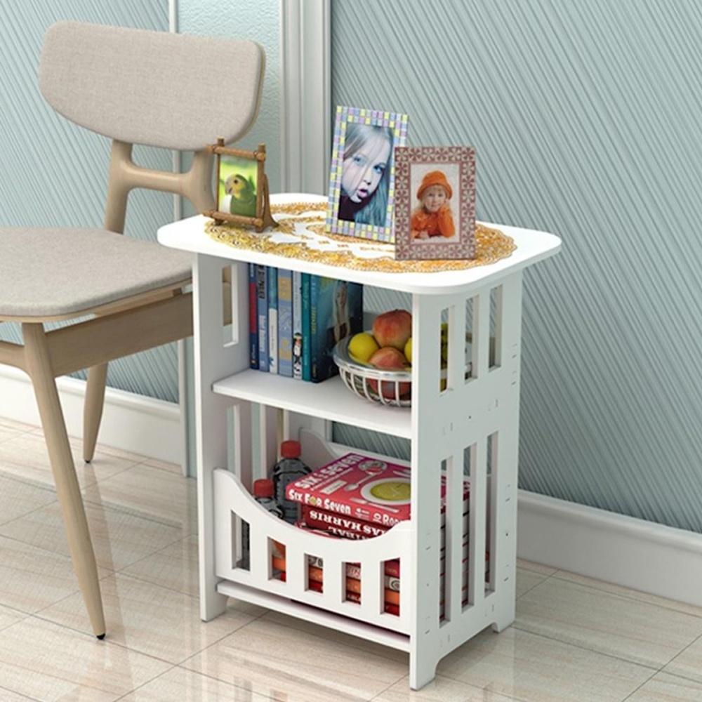 Noptiera alba, raft scandinav pentru depozitare, Homedit Noptiera alba, raft scandinav pentru depozitare, Homedit