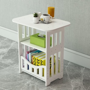 Noptiera alba, raft scandinav pentru depozitare, Homedit Noptiera alba, raft scandinav pentru depozitare, Homedit