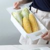 Suport retractabil din plastic pentru chiveta, cos legume Suport retractabil din plastic pentru chiveta, cos legume