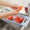 Suport retractabil din plastic pentru chiveta, cos legume Suport retractabil din plastic pentru chiveta, cos legume