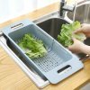 Suport retractabil din plastic pentru chiveta, cos legume Suport retractabil din plastic pentru chiveta, cos legume
