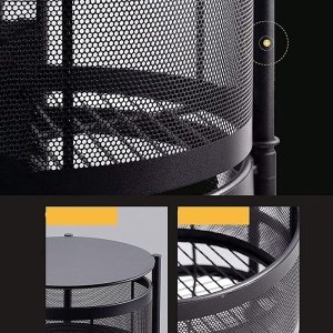 Raft mobil cu sertare 3 rotative, organizator bucatarie rotativ