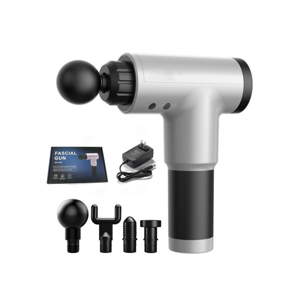 Pistol masaj muscular, aparat masaj cu 4 capete, Homedit