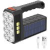 Lanterna LED cu USB si incarcare solara, laterna cu 8 LED-uri