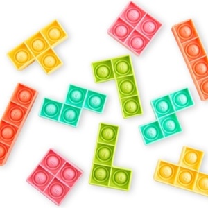 Jucarie senzoriala Push Bubble Fidget, pop it tetris, Homedit