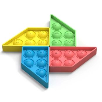 Jucarie senzoriala Push Bubble Fidget, pop it 4 forme, Homedit