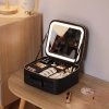 Geanta make-up cu oglinda si lumina LED, geanta cosmetice Geanta make-up cu oglinda si lumina LED, geanta cosmetice
