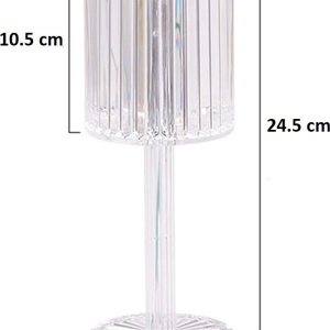 Lampa 3D cu lumina calda si rece, lampa cristal pentru masa, Homedit