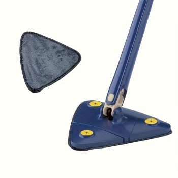 Mop cu cap triunghiular, rotire 360 grade, telescopic