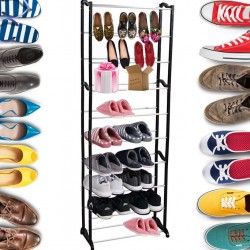 Raft pentru pantofi cu 10 polite, suport pantofi, organizator incaltaminte, Homedit