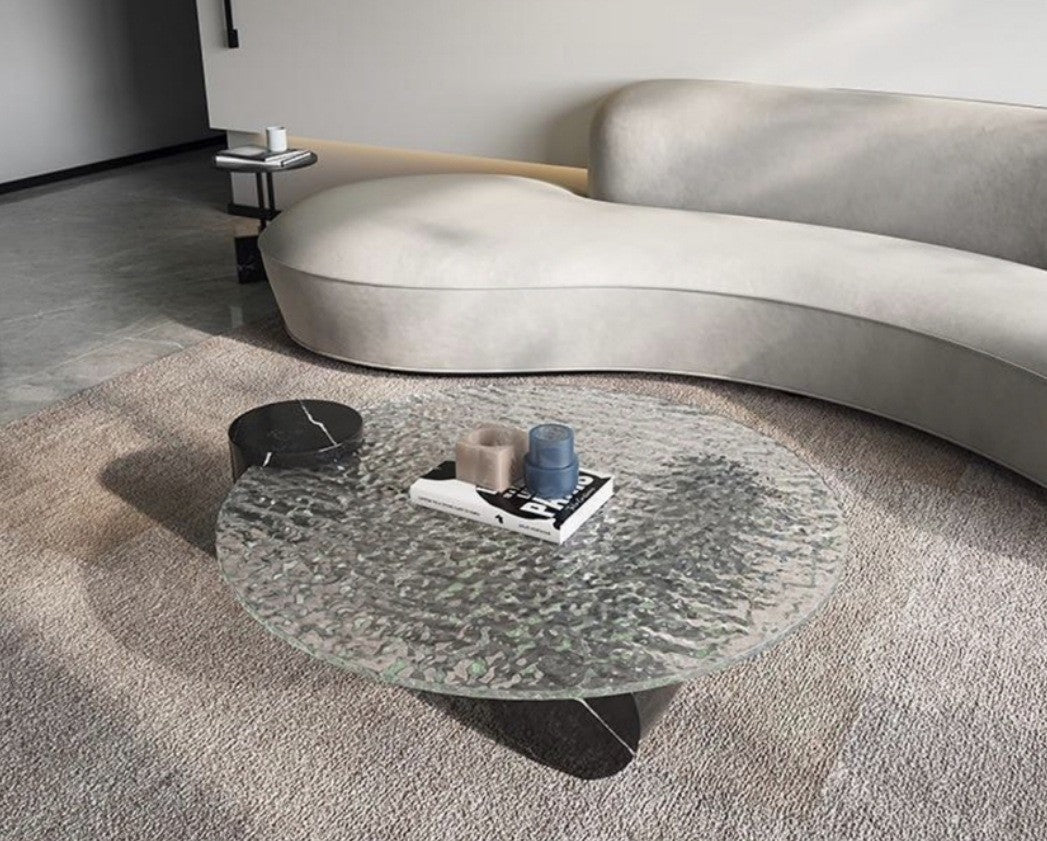 Masa cafea 100 cm piatra naturala Divine, Homedit - Image 5