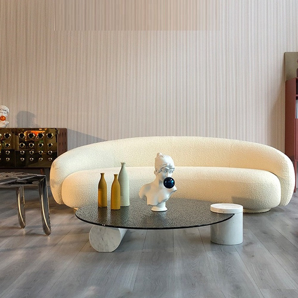 Masa cafea 100 cm piatra naturala Divine, Homedit - Image 6