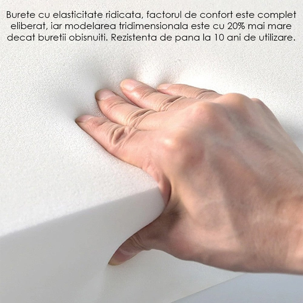 Scaun de bar 120 cm catifea gri Loft, Homedit - Image 5