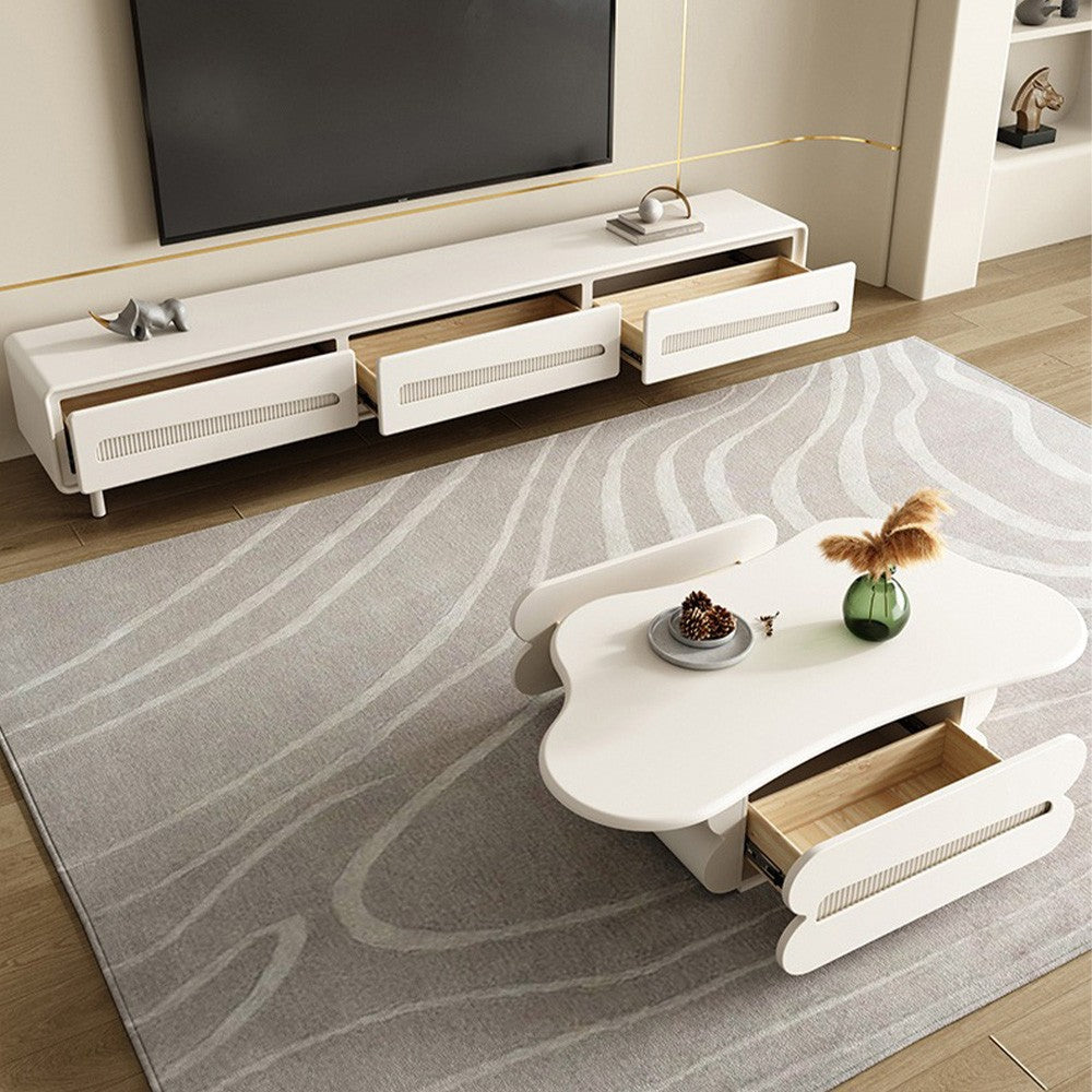 Masa living si comoda tv premium Snow, Homedit - Image 4